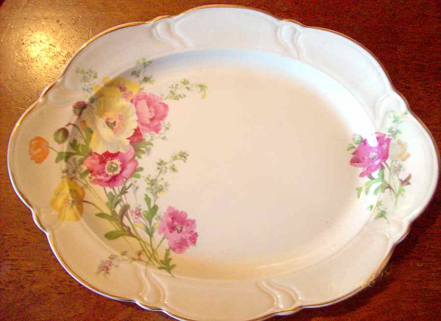 1629 14" Oval Serving Platter by Taylor, Smith & Taylor (Ts&T)-1