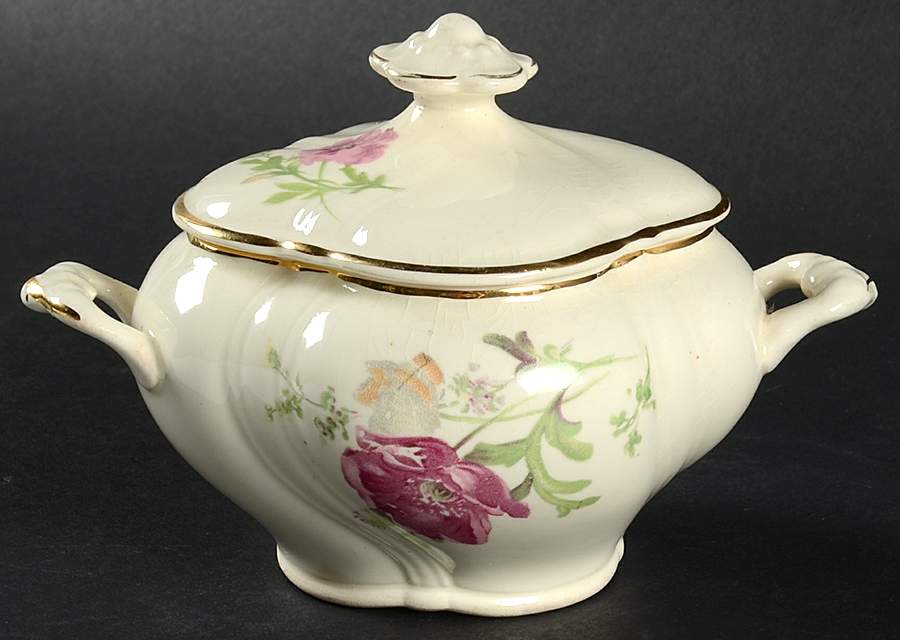1629 Sugar Bowl & Lid by Taylor, Smith & Taylor (Ts&T)-1