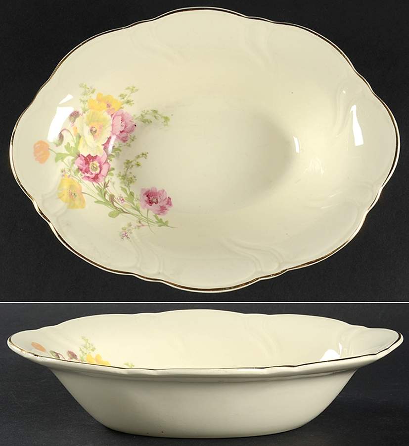 1629 9" Oval Vegetable Bowl by Taylor, Smith & Taylor (Ts&T)-1