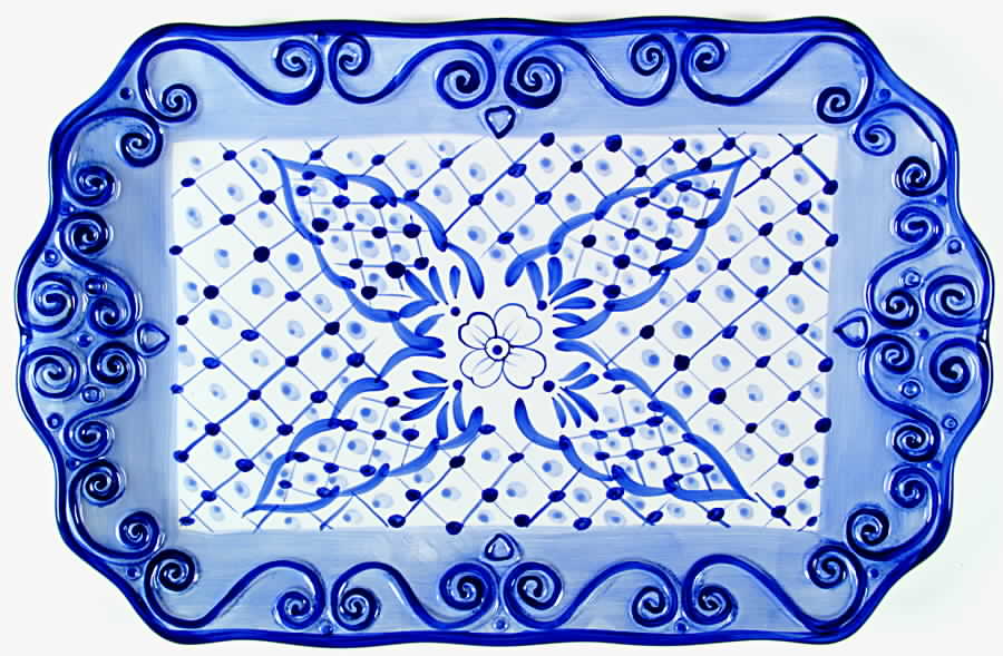 Lisbon (Square) 19" Oval Serving Platter by Tabletops Unlimited-1