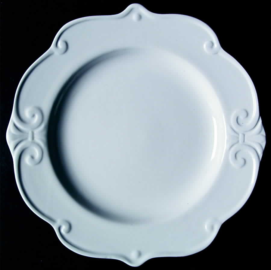 Blanc De Blanc Dinner Plate by Tienshan-1
