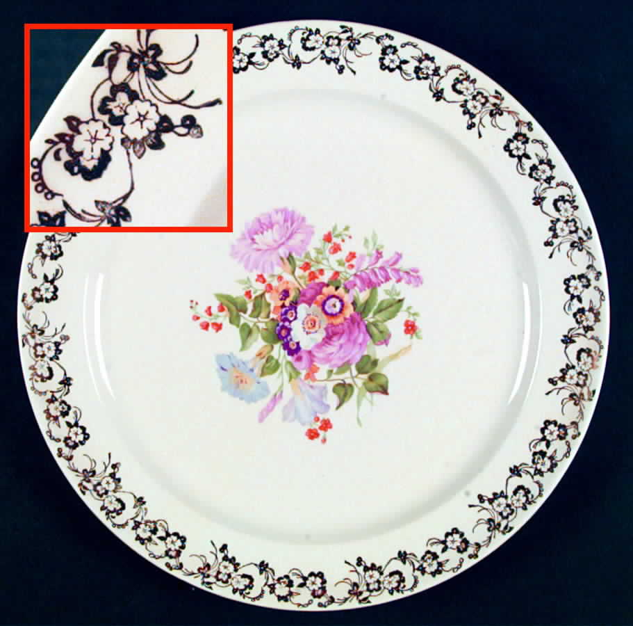 TST495 Dinner Plate by Taylor, Smith & Taylor (Ts&T)-1
