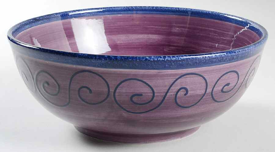 Ambrosia (Raised Scrolls) 11" Large Salad Serving Bowl by Tabletops Unlimited-1