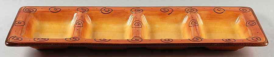 Ambrosia (Raised Scrolls) 4 Part Relish by Tabletops Unlimited-1