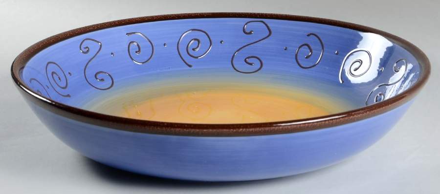 Ambrosia (Raised Scrolls) 14" Pasta Serving Bowl by Tabletops Unlimited-1