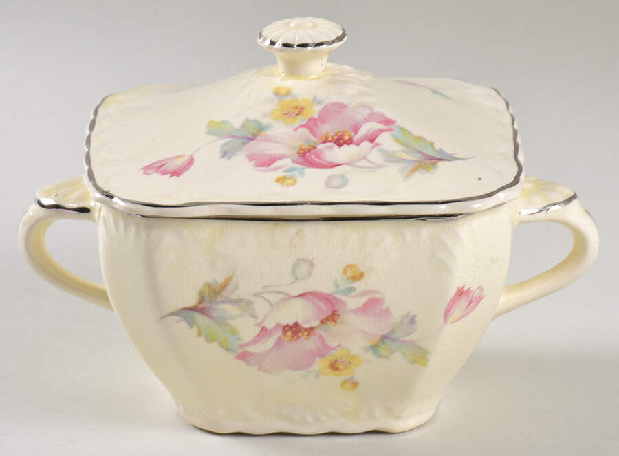W467 Sugar Bowl & Lid by Taylor, Smith & Taylor (Ts&T)-1