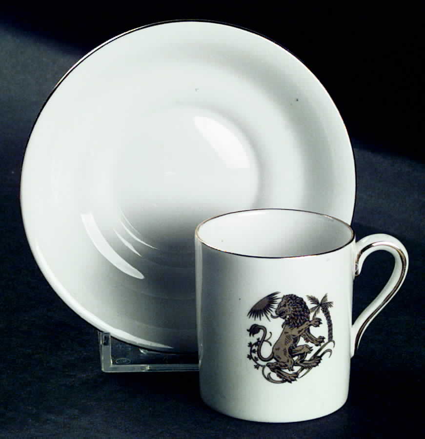 Zodiac Flat Demitasse Cup & Saucer Set by Tuscan - Royal Tuscan-1