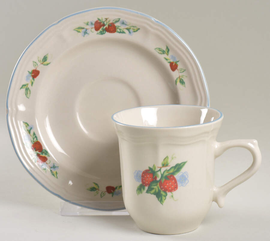 Susana Flat Cup & Saucer Set by Tabletops Unlimited-1
