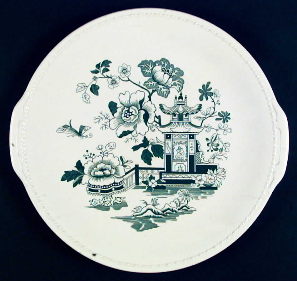 TST502 Handled Cake Plate by Taylor, Smith & Taylor (Ts&T)-1