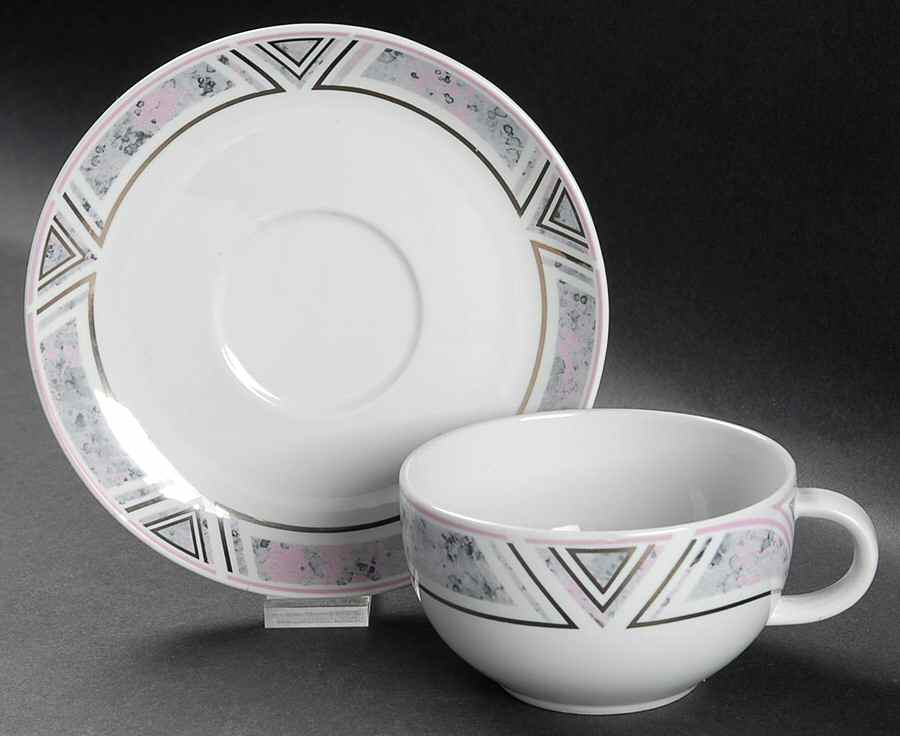 TOG56 Flat Cup & Saucer Set by Tognana-1