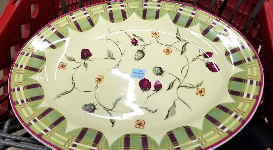 Sweet Briar Rose 13" Oval Serving Platter by Tracy Porter-1