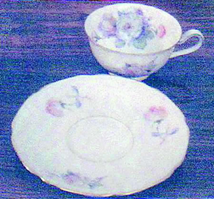TIR286 Footed Cup & Saucer Set by Tirschenreuth-1