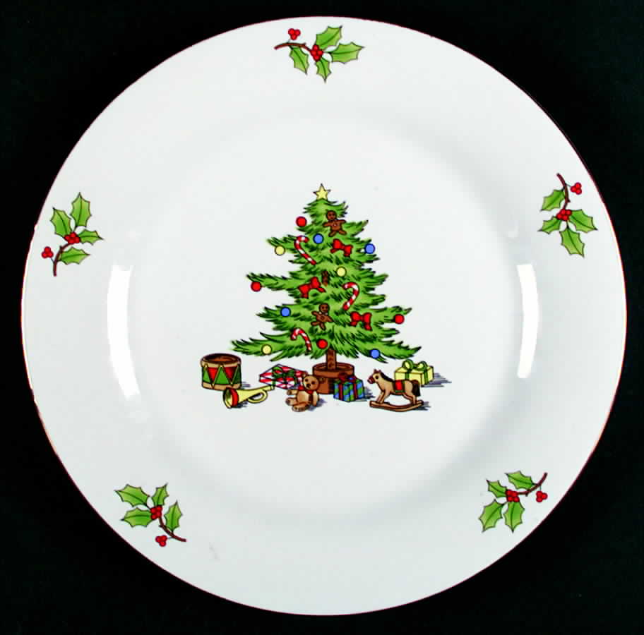 Holiday Hostess (Trim, No Gold Band) Dinner Plate by Tienshan-1