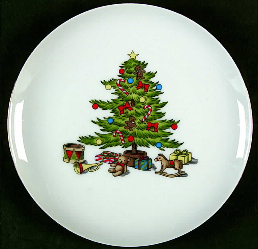 Holiday Hostess (Trim, No Gold Band) Salad Plate by Tienshan-1