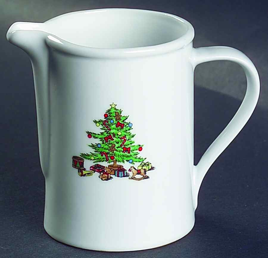 Holiday Hostess (Trim, No Gold Band) Creamer by Tienshan-1