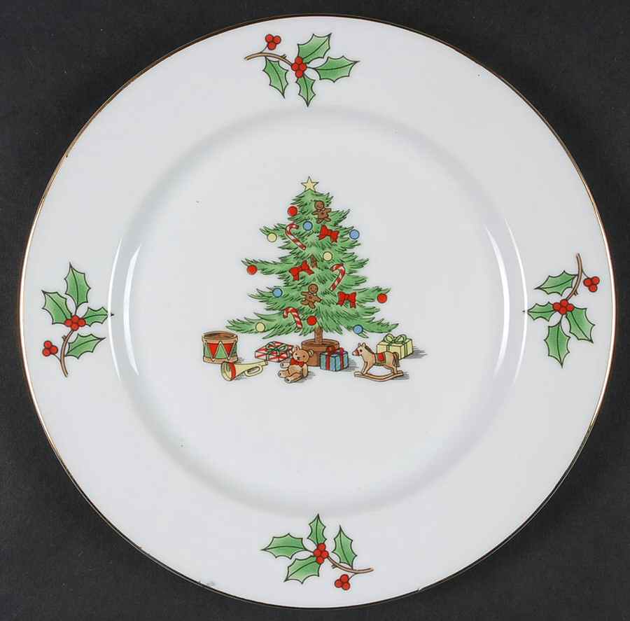 Holiday Hostess (Trim, No Gold Band) Salad Plate by Tienshan-1