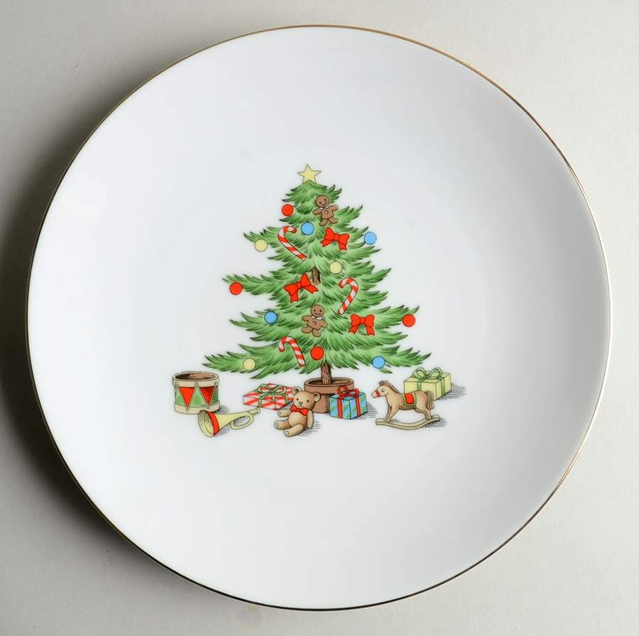 Holiday Hostess (Trim, No Gold Band) Salad Plate by Tienshan-1