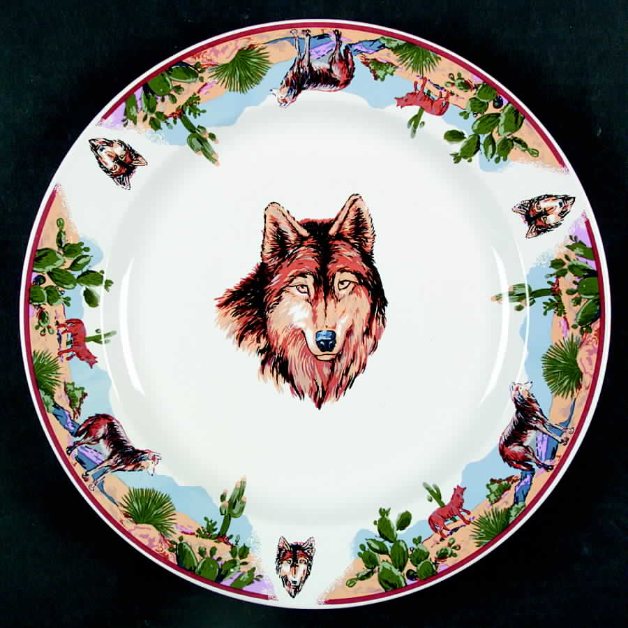 TIE37 (White Background) Dinner Plate by Tienshan-1