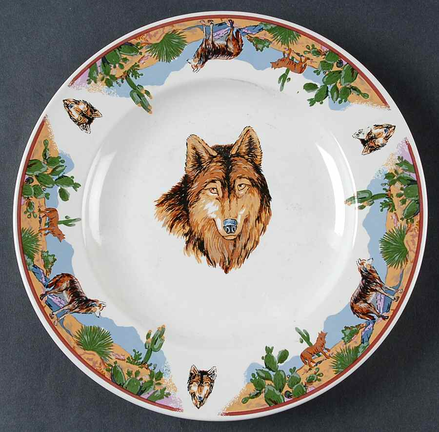 TIE37 (White Background) Salad Plate by Tienshan-1
