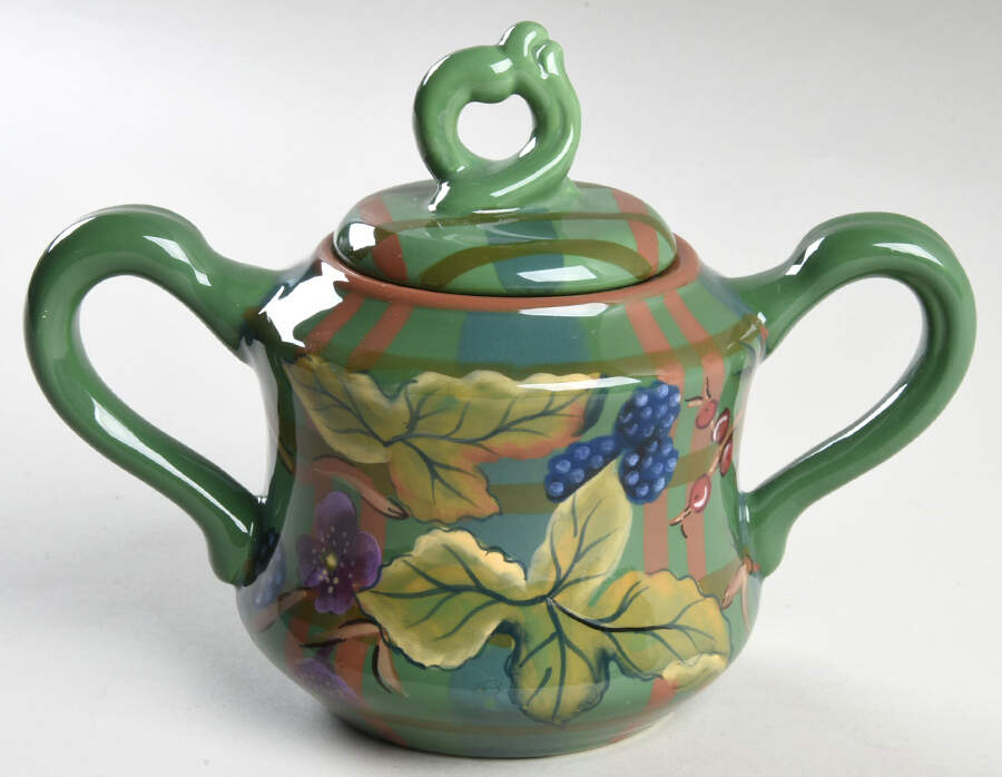Beloved Country Sugar Bowl & Lid by Tracy Porter-1