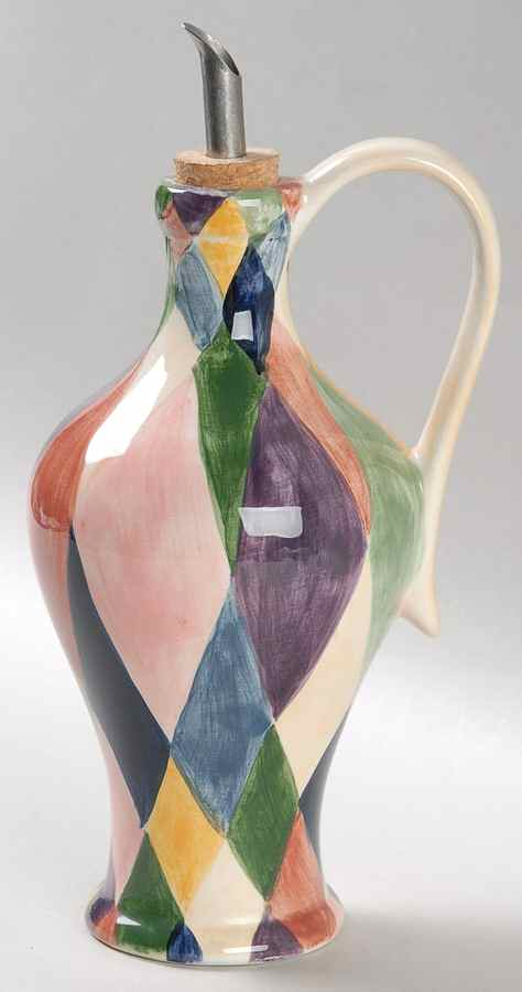 Carnival Oil Jar & Drizzle Spout by Tabletops Unlimited-1