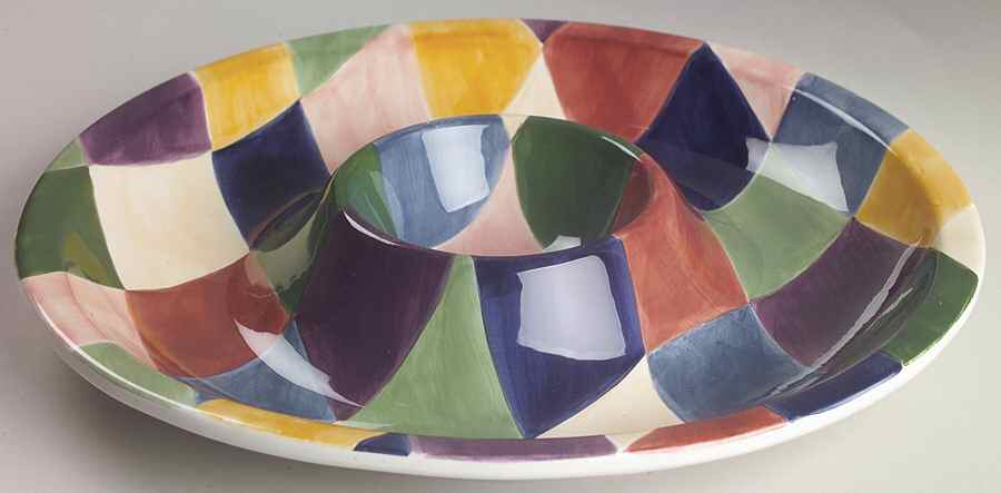 Carnival 1 Piece Chip & Dip by Tabletops Unlimited-1