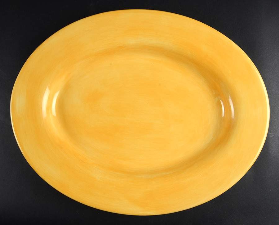 Espana Butter (Paint Brush, TTop Life Bk) 18" Oval Serving Platter by Tabletops Unlimited-1