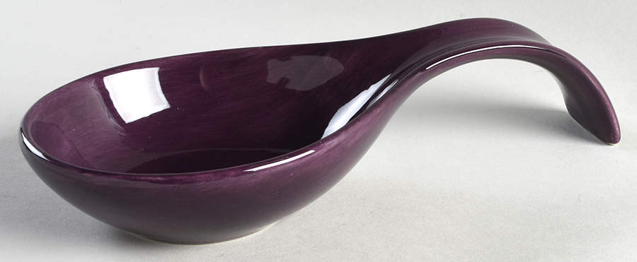 Espana Plum Spoon Rest/Holder (Holds 1 Spoon) by Tabletops Unlimited-1
