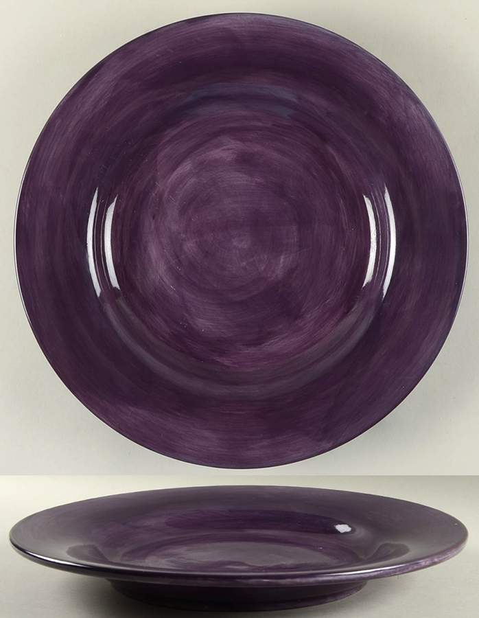 Espana Plum 14" Deep Round Platter by Tabletops Unlimited-1