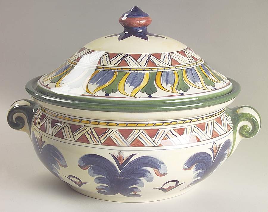 Deruta Tureen &  Lid by Tabletops Unlimited-1