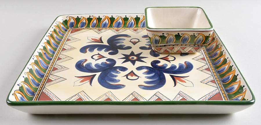 Deruta (2 Piece) Chip & Dip Set by Tabletops Unlimited-1