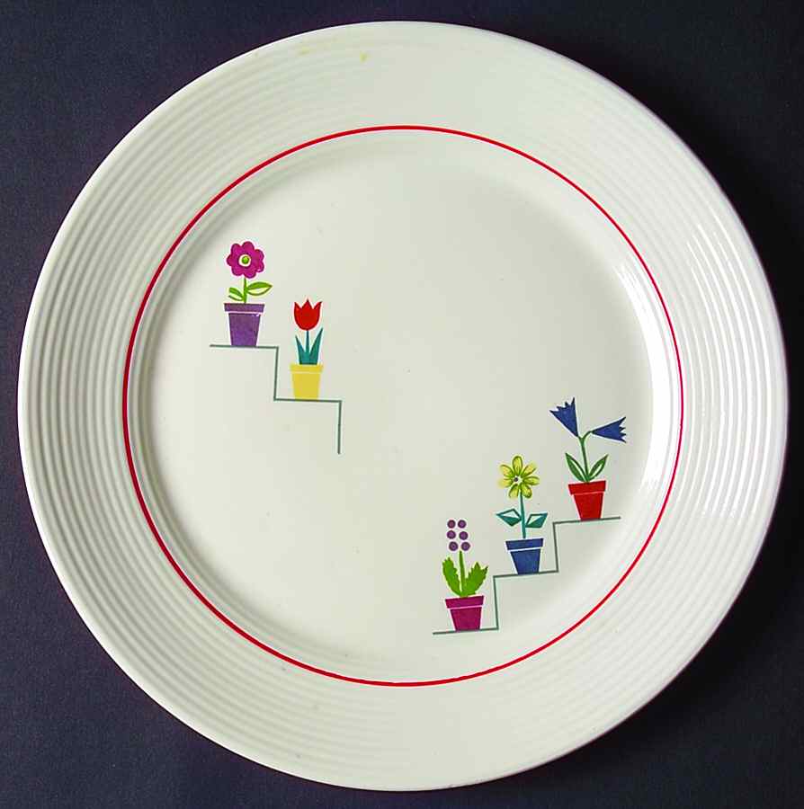 Posey Shop (Ridged Rim) Dinner Plate by Triumph-1