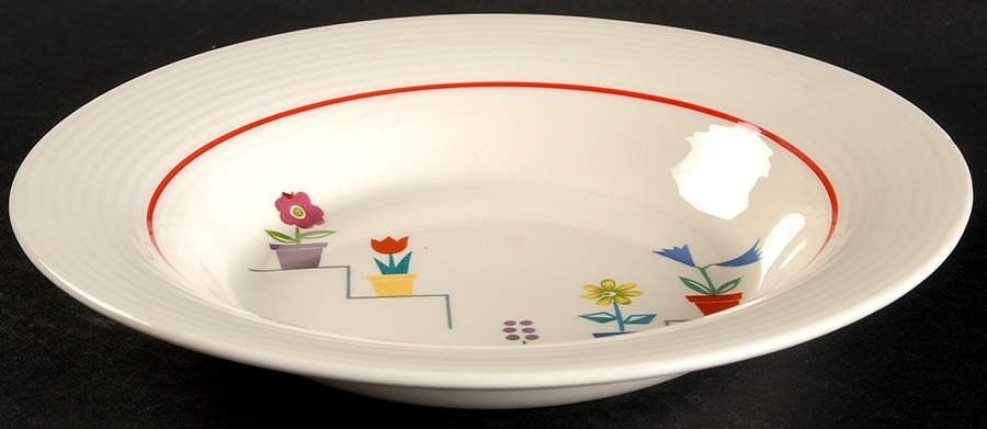 Posey Shop (Ridged Rim) Rim Soup Bowl by Triumph-1