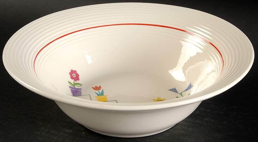 Posey Shop (Ridged Rim) 8" Round Vegetable Bowl by Triumph-1