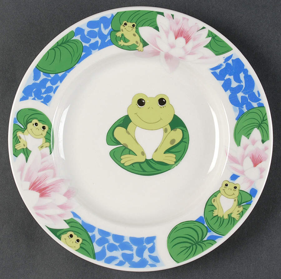 Frog Salad Plate by Tienshan-1