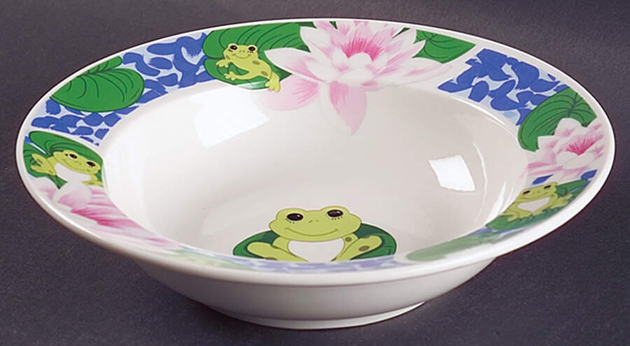 Frog Rim Soup Bowl by Tienshan-1
