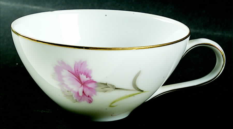 Carnation Flat Cup by Three Castle-1
