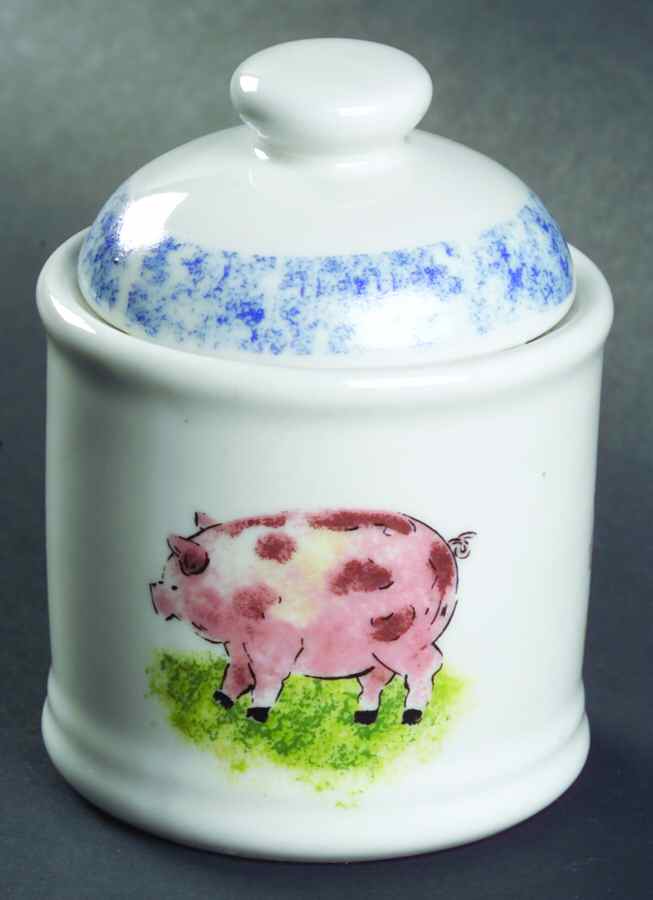 Country Barn Pig Mini Canister & Lid by Tabletops Unlimited-1
