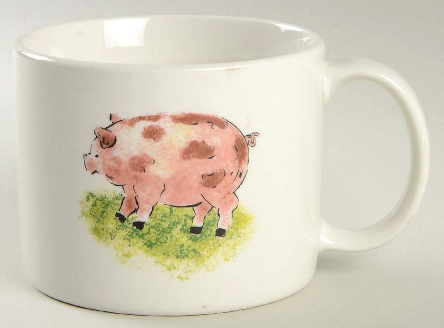 Country Barn Pig Soup Mug by Tabletops Unlimited-1