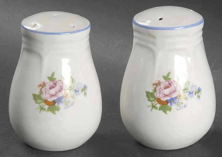 Victoria White Salt & Pepper Set by Tabletops Unlimited-1