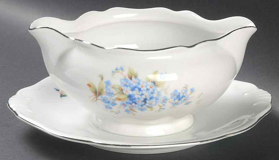 Perrin Gravy Boat with Attached Underplate by Toscport-1
