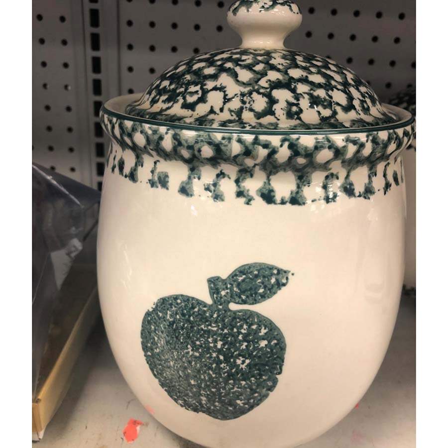 Apple Large Canister & Lid by Tienshan-1