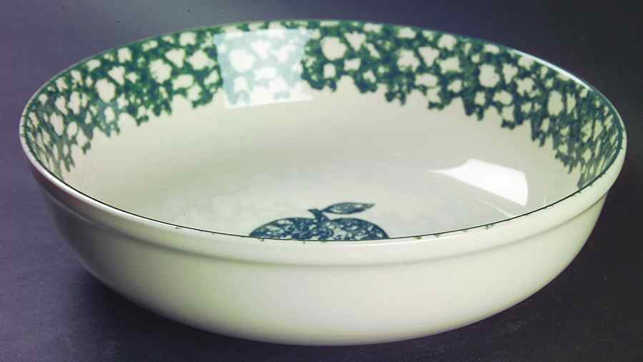 Apple 9" Round Vegetable Bowl by Tienshan-1
