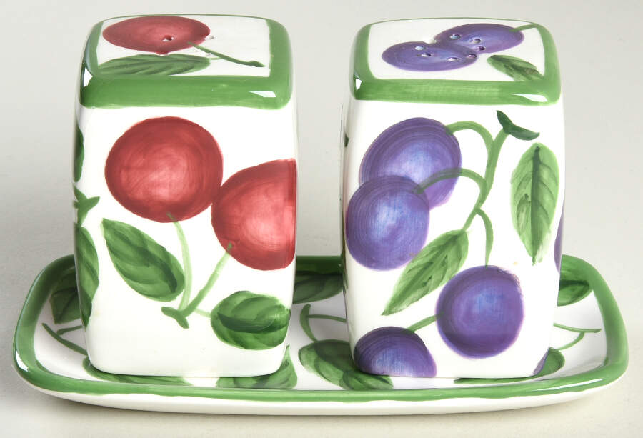 Sorbet (3 Pc) Salt & Pepper Tray Set by Tabletops Unlimited-1