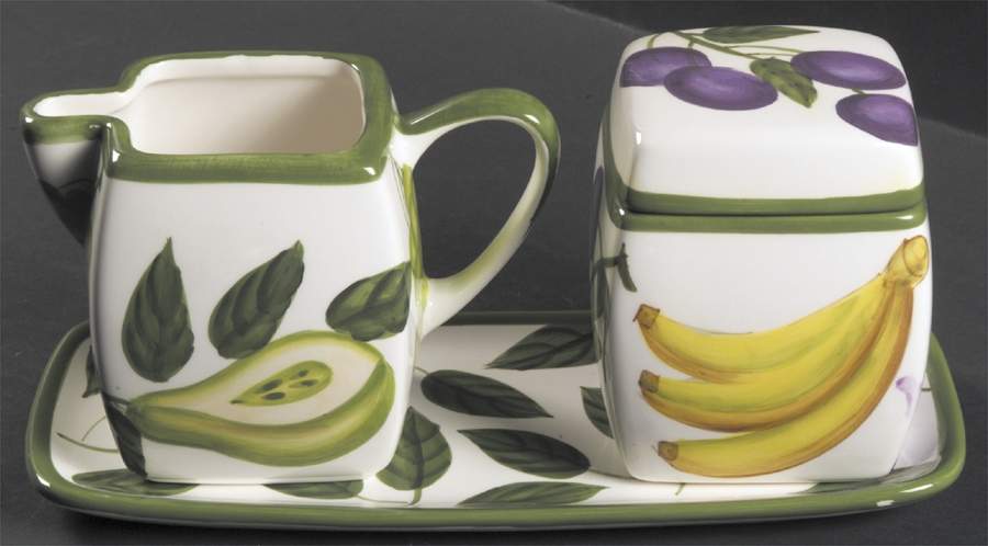 Sorbet Creamer & Sugar with Lid & Tray Set by Tabletops Unlimited-1