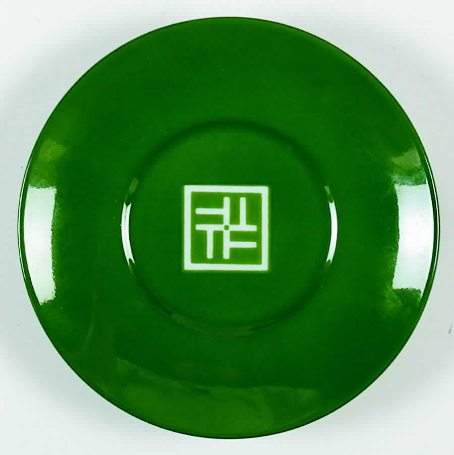 TTU4 Green Saucer for Demitasse Cup by Taitu-1