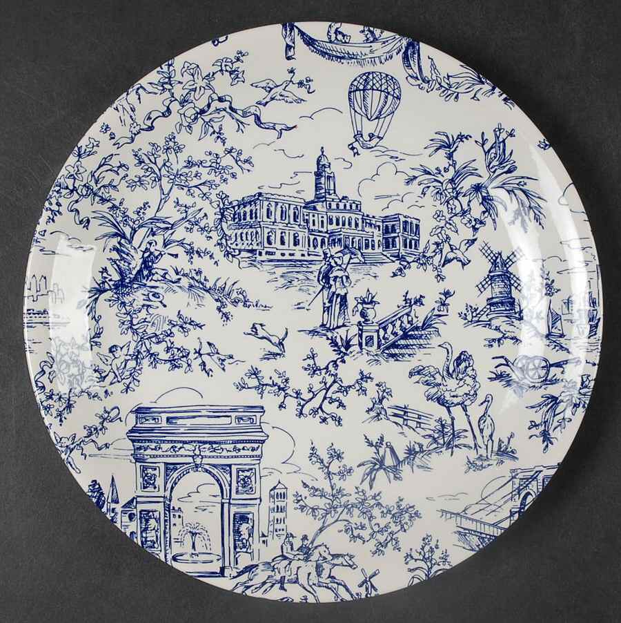 New York Toile Salad Plate by Tiffany-1