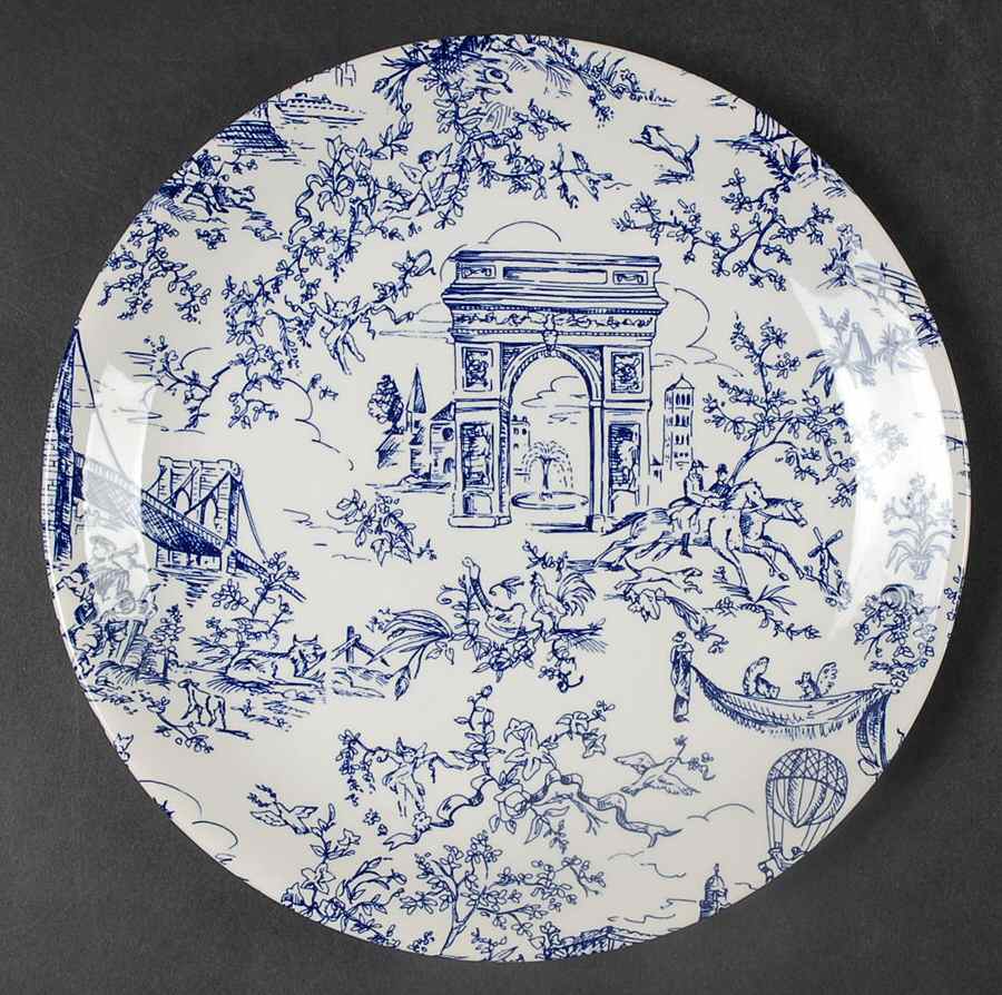 New York Toile Salad Plate by Tiffany-1
