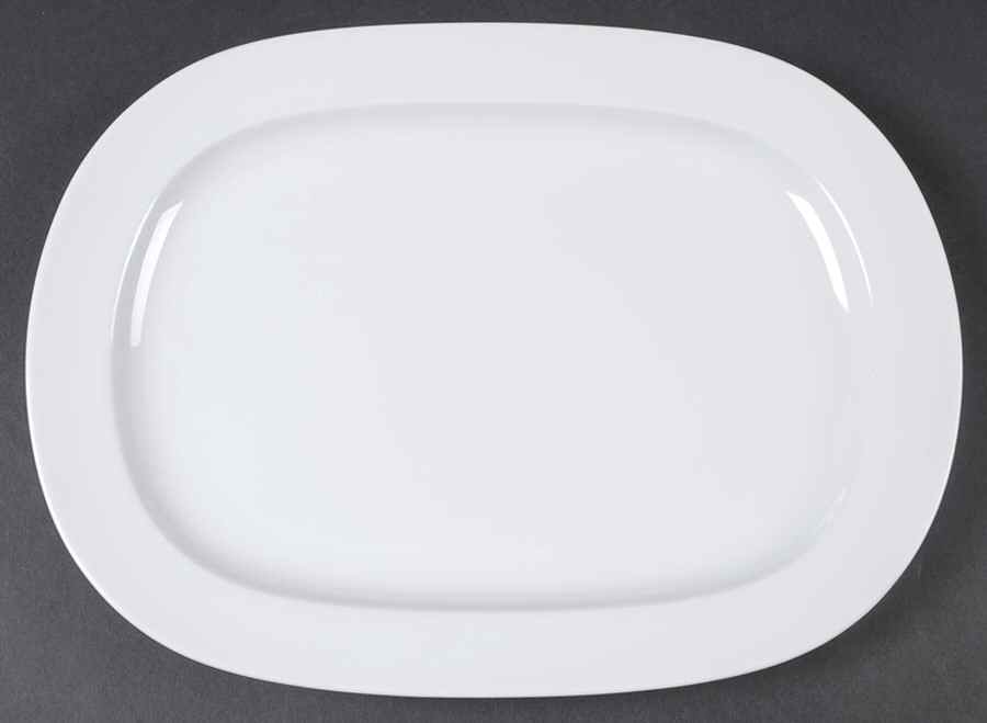 Vario White 12" Oval Serving Platter by Thomas-1