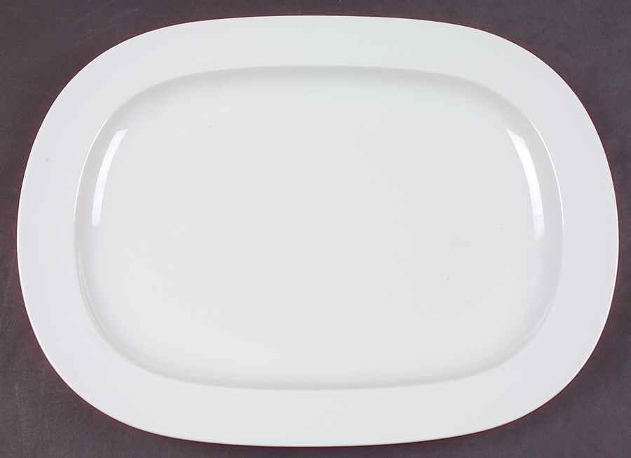 Vario White 14" Oval Serving Platter by Thomas-1